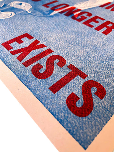 Sorry No Longer Exists poster (designed by State.)